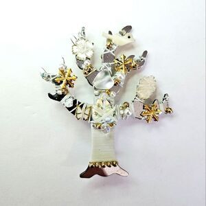 Liztech Vintage Signed Jill Elizabeth '99 Tree Of Life Handmade Wire Brooch Pin